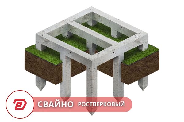 Строительство и проектирование свайно-ростверкового фундамента Москва, фундамент дома под ключ Москва.