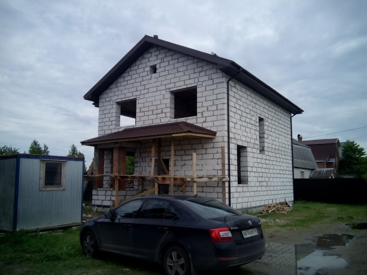 Дом по индивидуальному проекту в д. Петровское - 